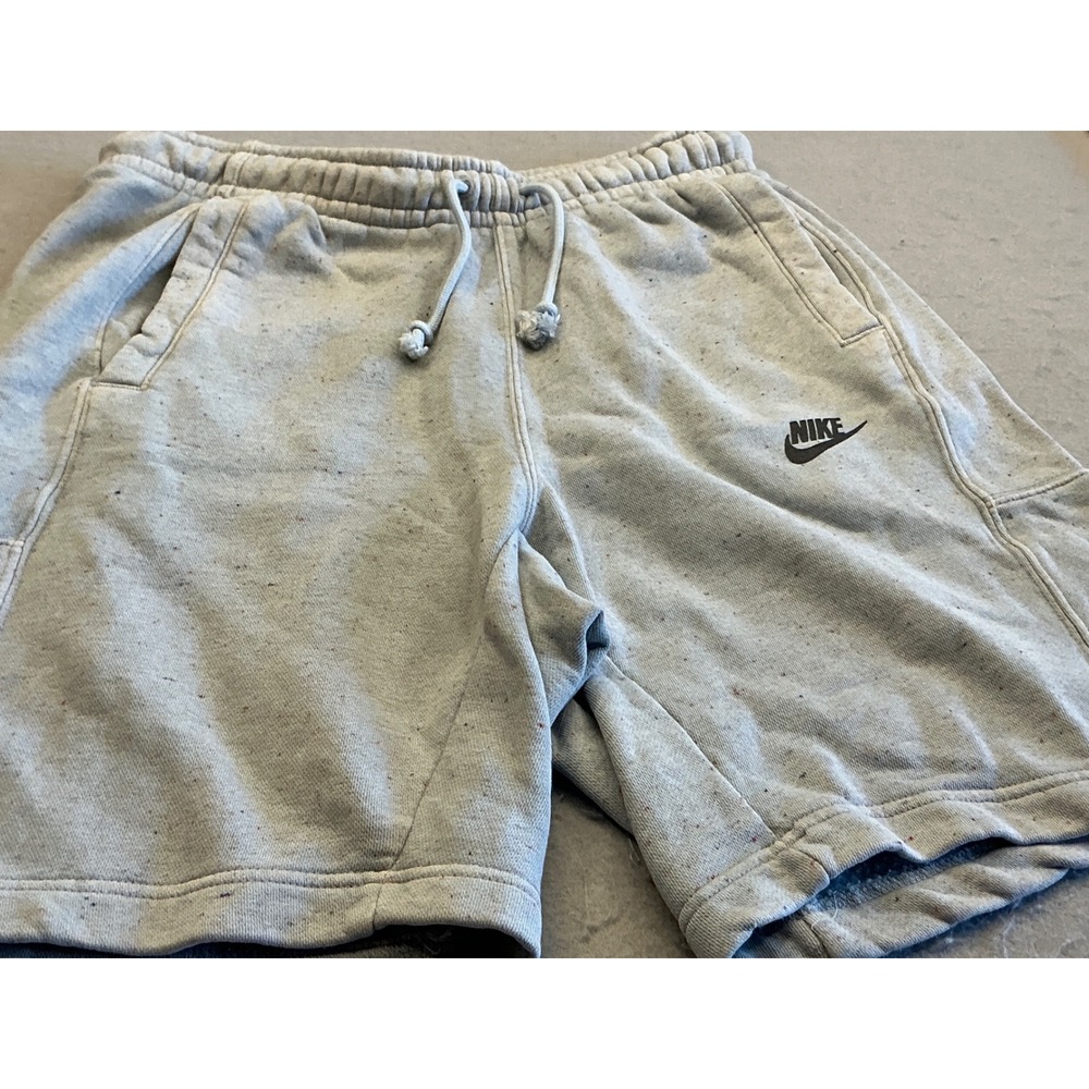 Nike Sportswear Speckled Fleece Shorts Size Small Grey DQ4667-412 Mens Casual